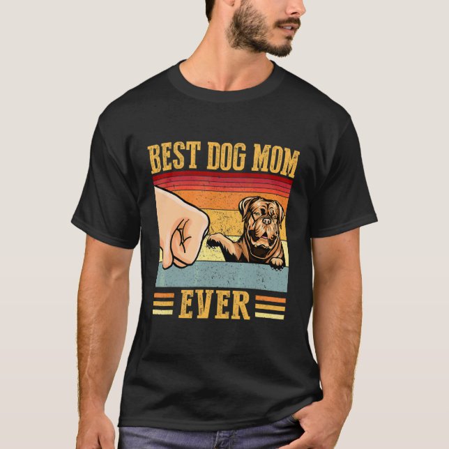 Dogue De Bordeaux Mamma Best Hund Mamma någonsin T Shirt (Framsida)