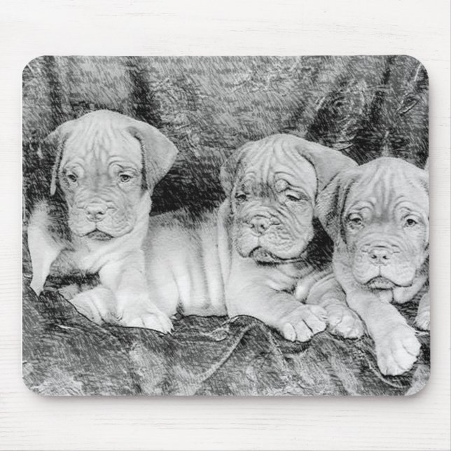 Dogue de bordeaux mousepad musmatta (Framsidan)