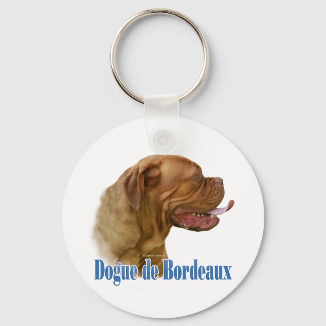 Dogue de Bordeaux Namn Nyckelring (Framsida)
