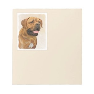 Dogue de Bordeaux Painting - Cute Original Hund Ar Anteckningsblock