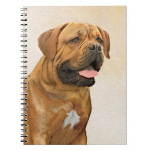 Dogue de Bordeaux Painting - Cute Original Hund Ar Anteckningsbok