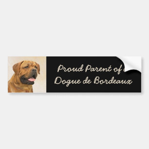 Dogue de Bordeaux Painting - Cute Original Hund Ar Bildekal