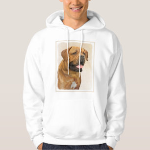 Dogue de Bordeaux Painting - Cute Original Hund Ar Hoodie