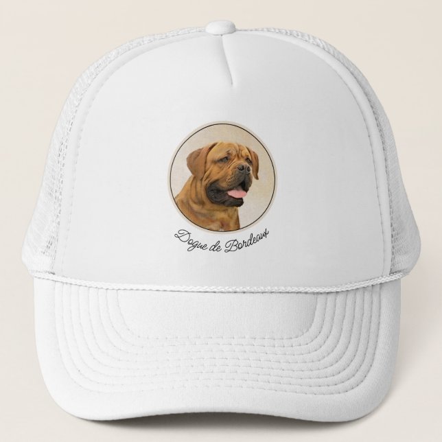 Dogue de Bordeaux Painting - Cute Original Hund Ar Keps (Framsida)