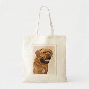 Dogue de Bordeaux Painting - Cute Original Hund Ar Tygkasse
