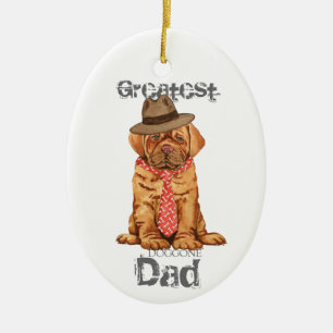 Dogue de Bordeaux Pappa Ceramic Ornament