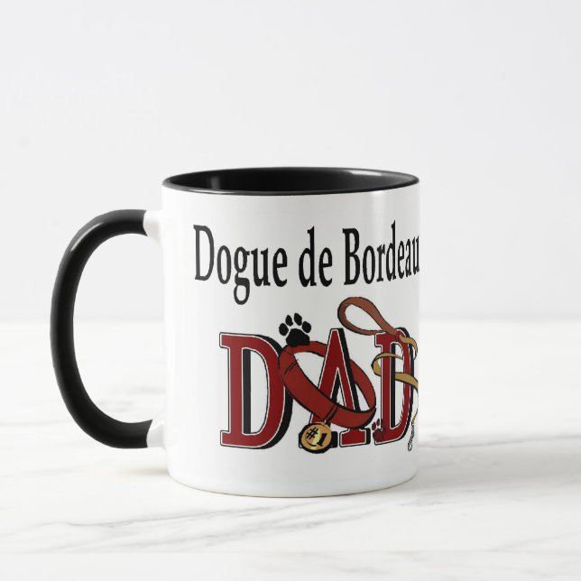 Dogue de Bordeaux Pappa Gifts Mugg (Vänster)