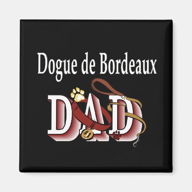 Dogue de Bordeaux pappa Magnet (Framsidan)