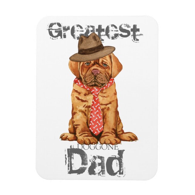 Dogue de Bordeaux Pappa Magnet (Vertikal)
