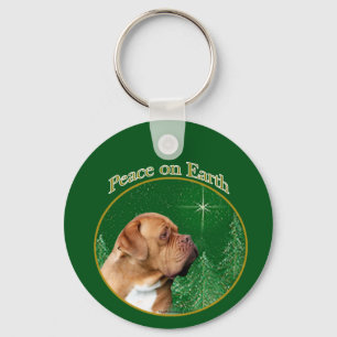 Dogue de Bordeaux Peace Nyckelring