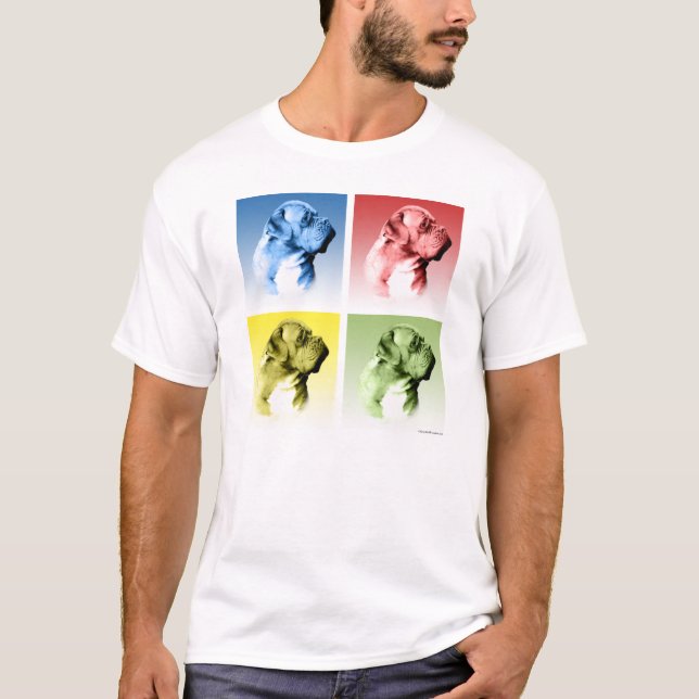 Dogue de Bordeaux Pop Art Tee (Framsida)