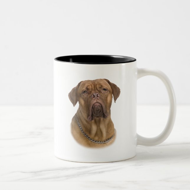 Dogue de Bordeaux Portait Två-Tonad Mugg (Höger)