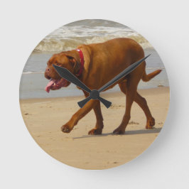 Dogue de Bordeaux Rund Klocka