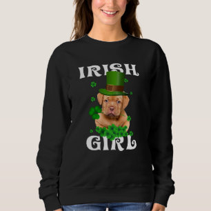 Dogue de Bordeaux Saint patrick's day Gift för hen T Shirt