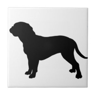 dogue de bordeaux silo black.png kakelplatta