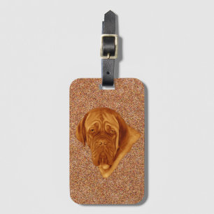 Dogue De Bordeaux Sooky Ansikte Hund Bagagebricka