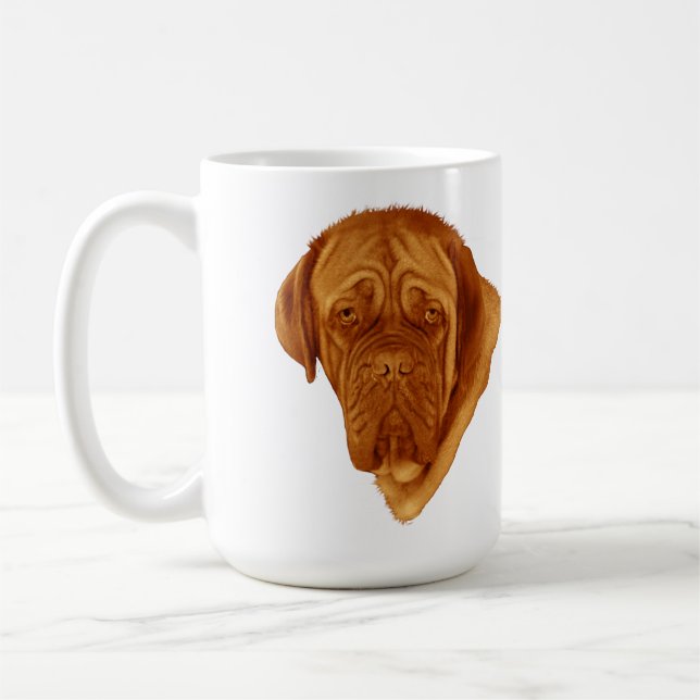 Dogue De Bordeaux Sooky Ansikte Hund Kaffemugg (Vänster)