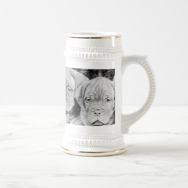 Dogue de bordeaux stein sejdel (Höger)