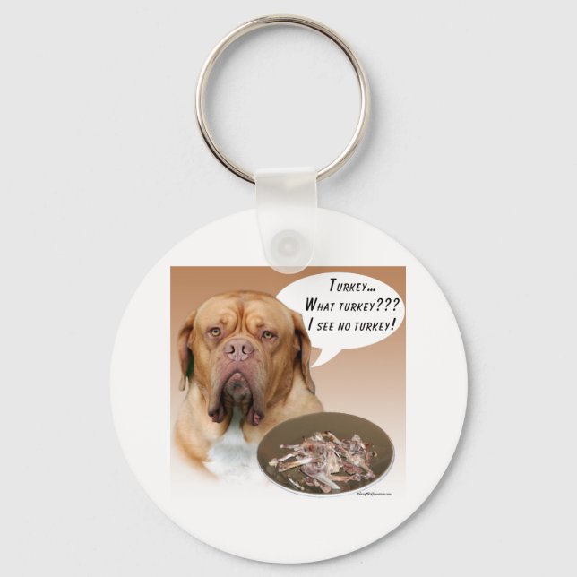 Dogue de Bordeaux Turkiet Nyckelring (Framsida)