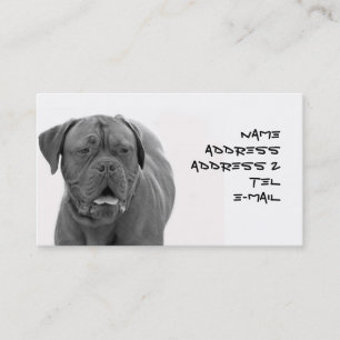 Dogue de Bordeaux visitkort