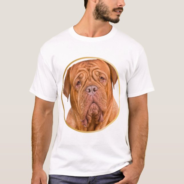 Dogue de dordeaux älskare t shirt (Framsida)