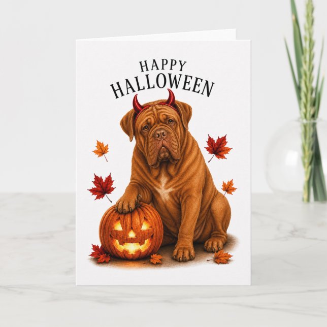 Dogue du Bordeaux Djävulshund Kort (Framsida)