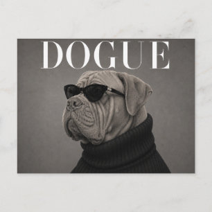 Dogue du Bordeaux Lyx Mode Redaktionell Vykort