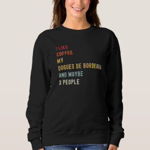 Dogues de Bordeaux Retro Hund och kaffe T Shirt
