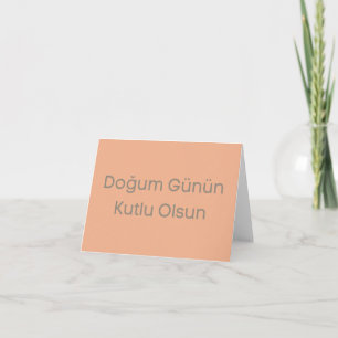 Doğum günün kutlu olsun, Turkisk grattis på födels Kort