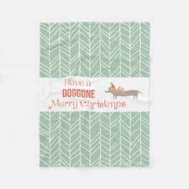 Dogwent God jul Fleecefilt