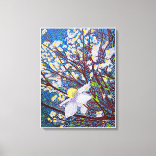 Dogwood-Blommar Canvastryck