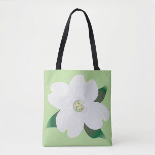 Dogwood Blommar Tote Bag Tygkasse
