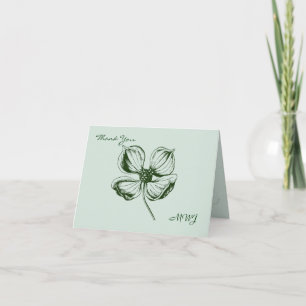 Dogwood Bröllop Tackkort Card