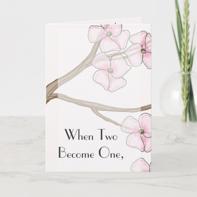 Dogwood-bröllopsinbjudan Inbjudan (Framsida)