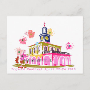 Dogwood Festival 2016 i centrala Fayetteville NC Vykort