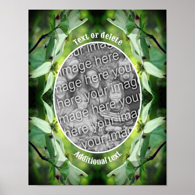 Dogwood Flower-Personligen Skapar ditt eget foto Poster (Framsidan)