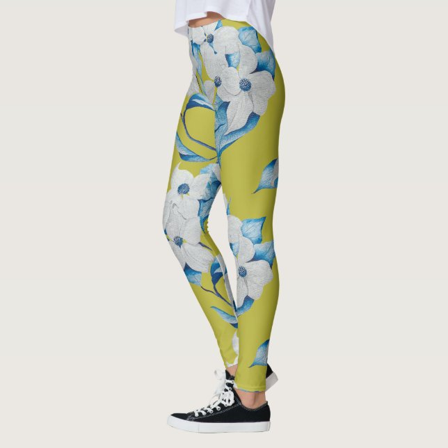 Dogwood Flowers on Leggings (Vänster)