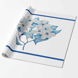 Dogwood Flowers on Wrapping Papper Presentpapper