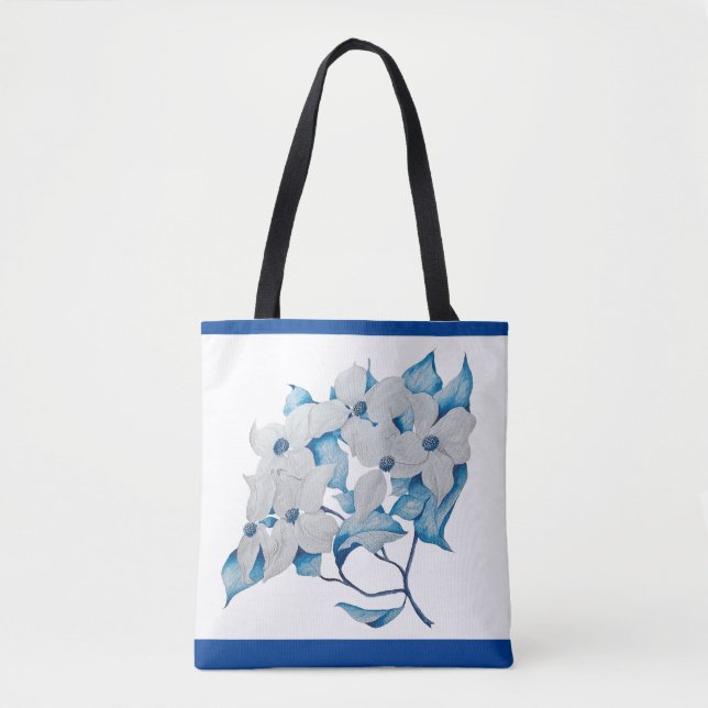Dogwood Flowers på en Tote Tygkasse (Framsida)