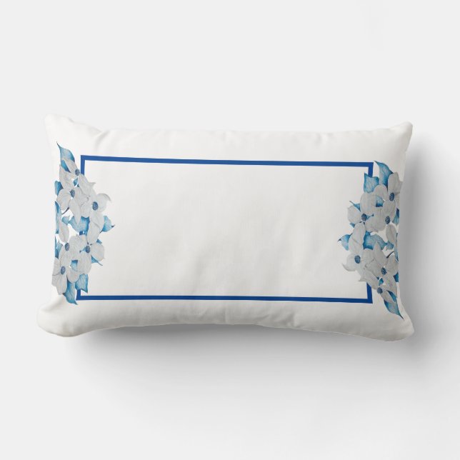 Dogwood Flowers på Lumbar Pillow Lumbarkudde (Framsida)
