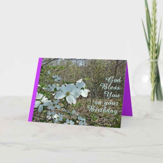 Dogwood Inspirational-anpassa Kort (Framsida)