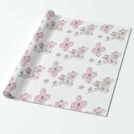 Dogwood Mönster på Wrapping Papper Presentpapper