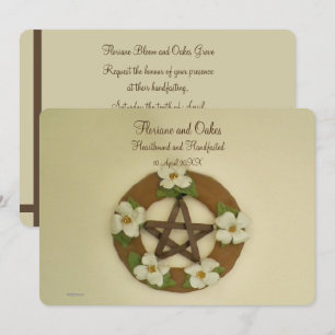Dogwood Pentacle Handfixing Inbjudningar
