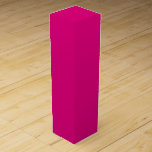 Dogwood Ro Presentask För Vinflaska<br><div class="desc">Fast skugga av magenta,  mörk shock rosa färg.</div>
