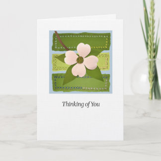 Dogwood "Thinking of You" Art Card Kort