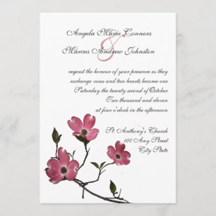 Dogwood Wedding-inbjudan Inbjudningar