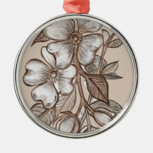 Dogwoodprydnad Julgransprydnad Metall
