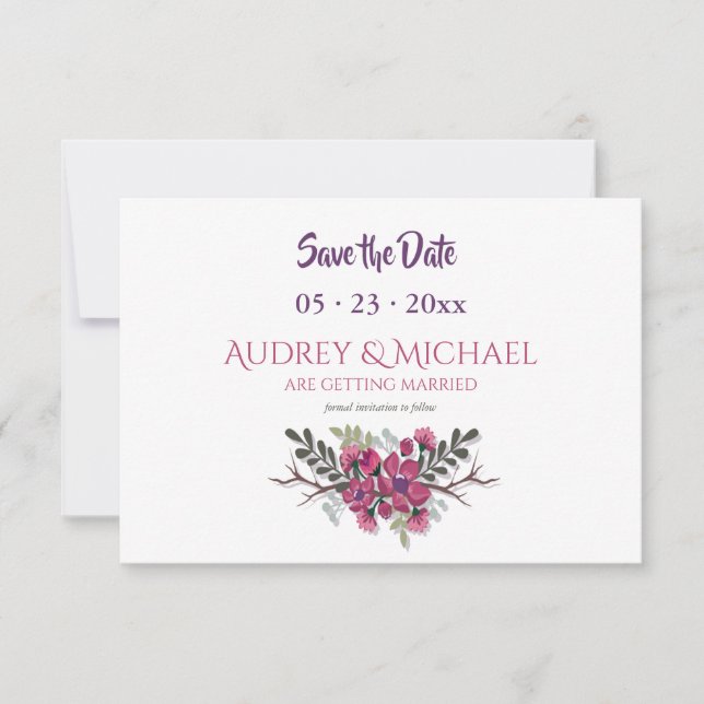 Dogwoodspara datum meddelande inbjudningar (Framsida)