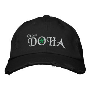 Doha City - Qatar Broderad Keps