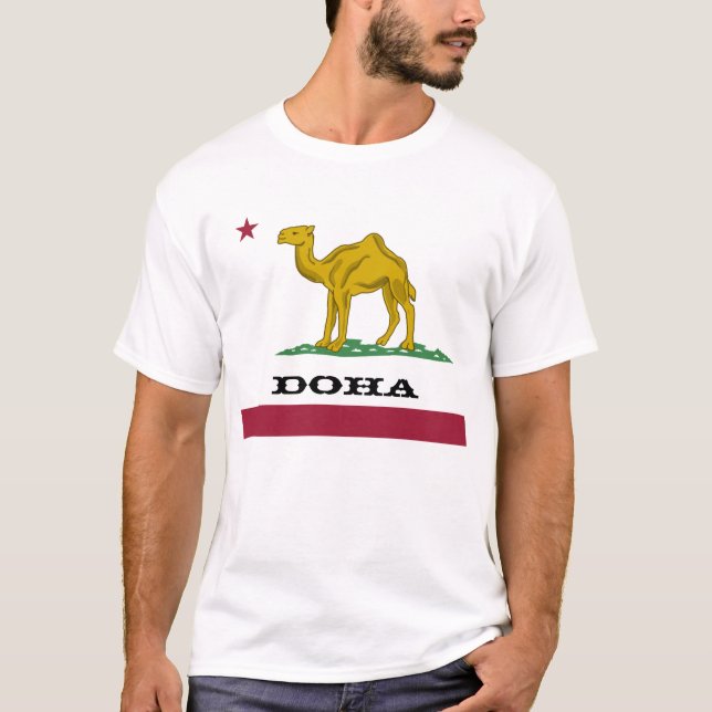Doha inte Kalifornien republik T-shirt (Framsida)